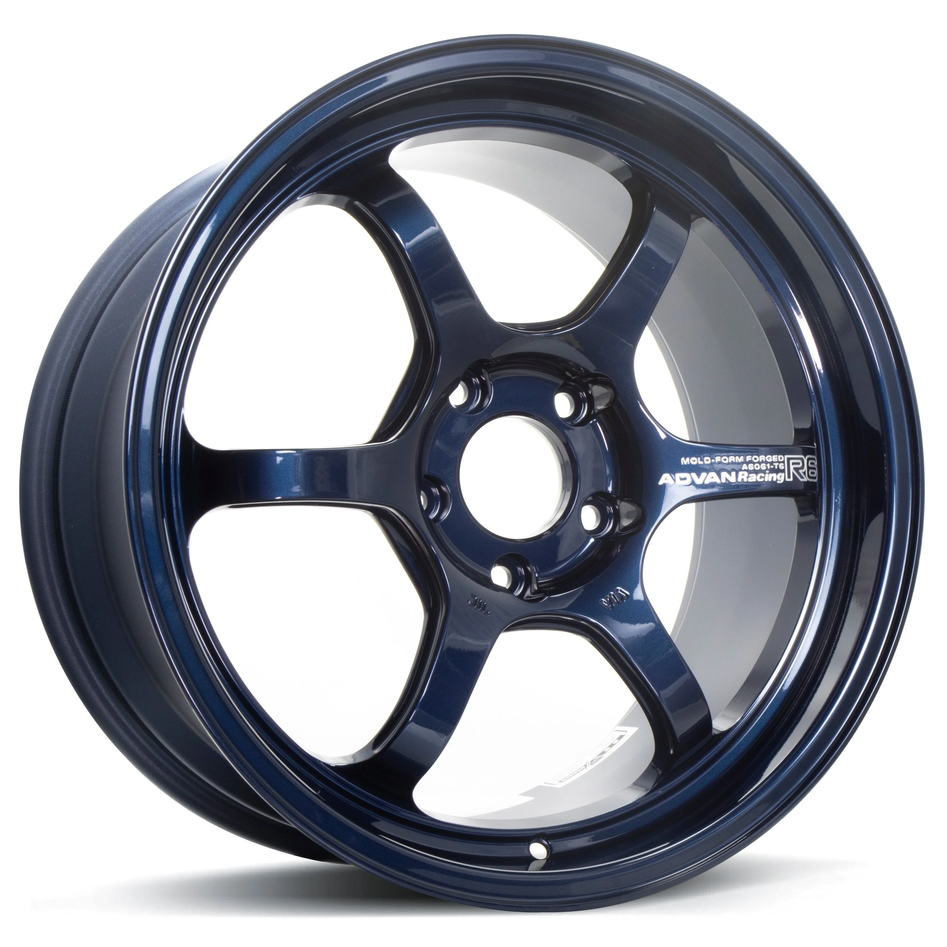 Advan Racing R6 - 18x9.5 / +45 / 5x120 - Racing Titanium Blue *Set of 4*