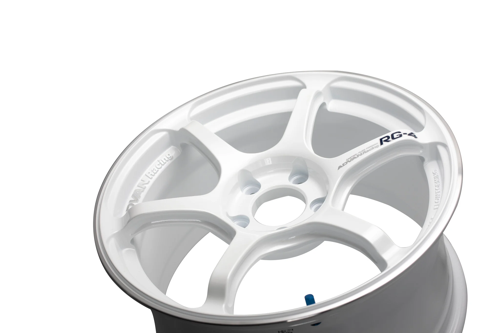 Advan RG-4 - 17x9 +35 / 17x10 +35 / 5x114.3 - Racing White Metallic & Ring *Set of 4* - Image 5