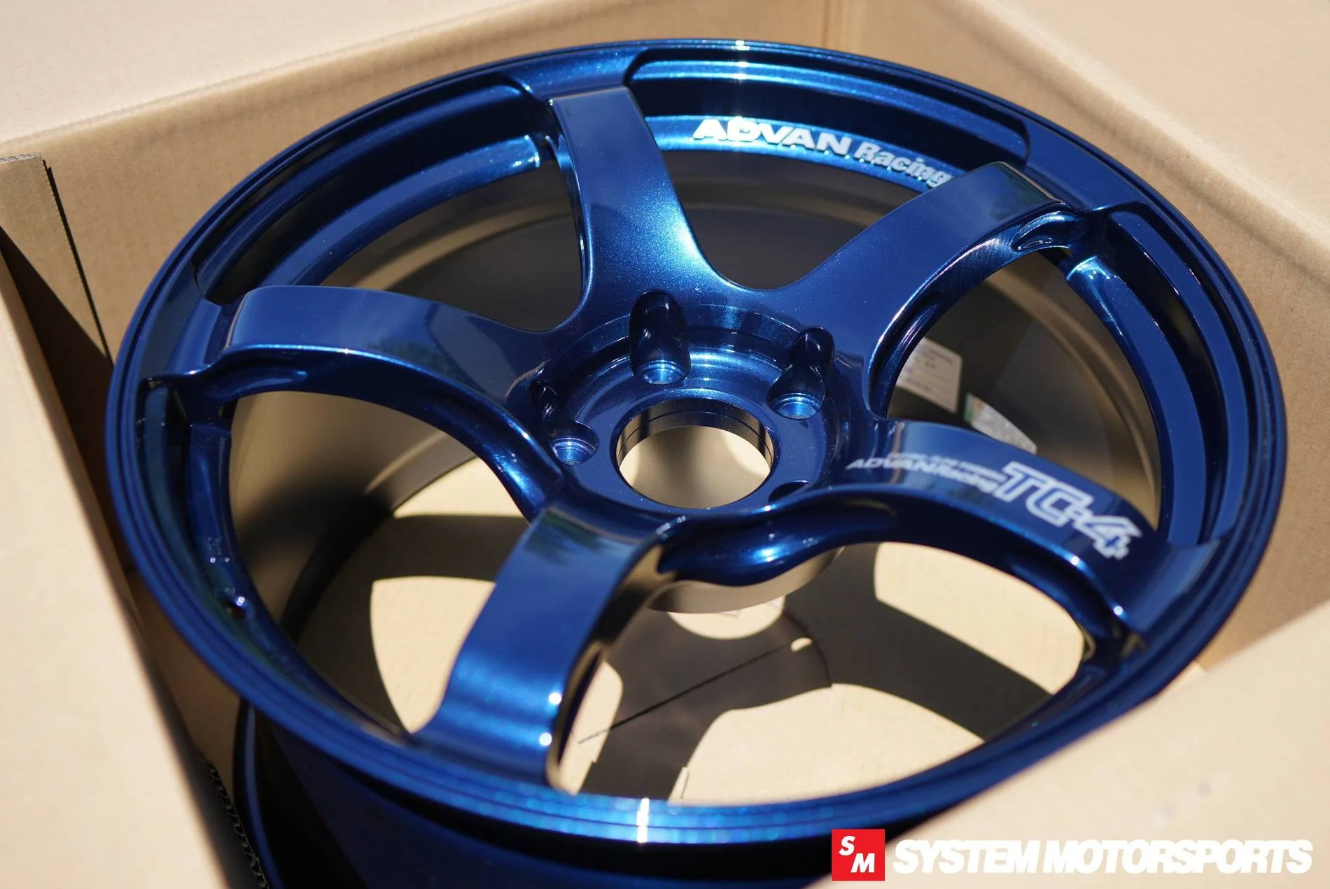 Advan TC-4 - 18x9.5 / +35 / 5x114.3 -  Racing Indigo Blue *Set of 4* - Image 5