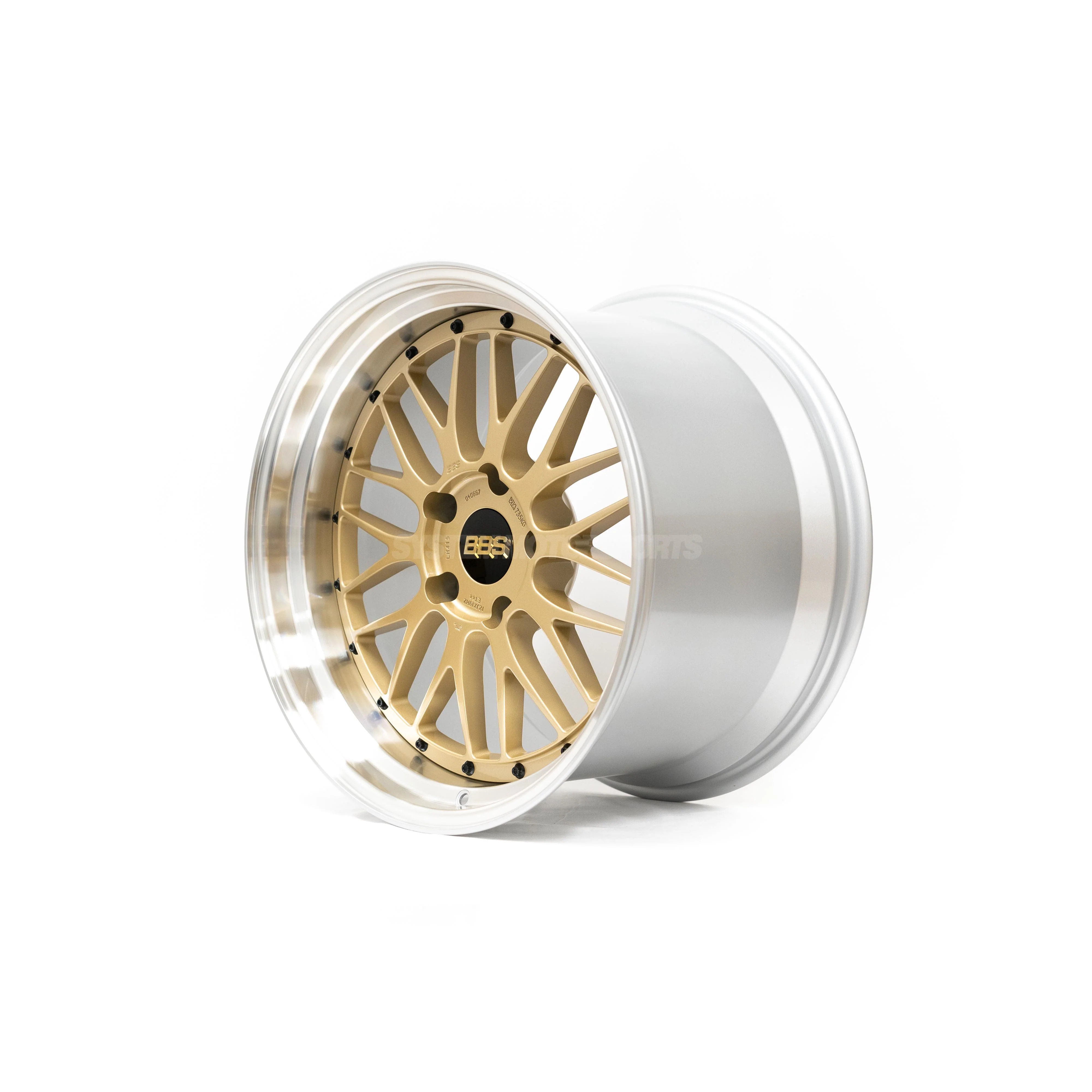 BBS LM - 19x8.5 +50 / 19x12 +44 / 5x130 - Gold w/ Diamond Cut Rim *Set of 4* - Image 4