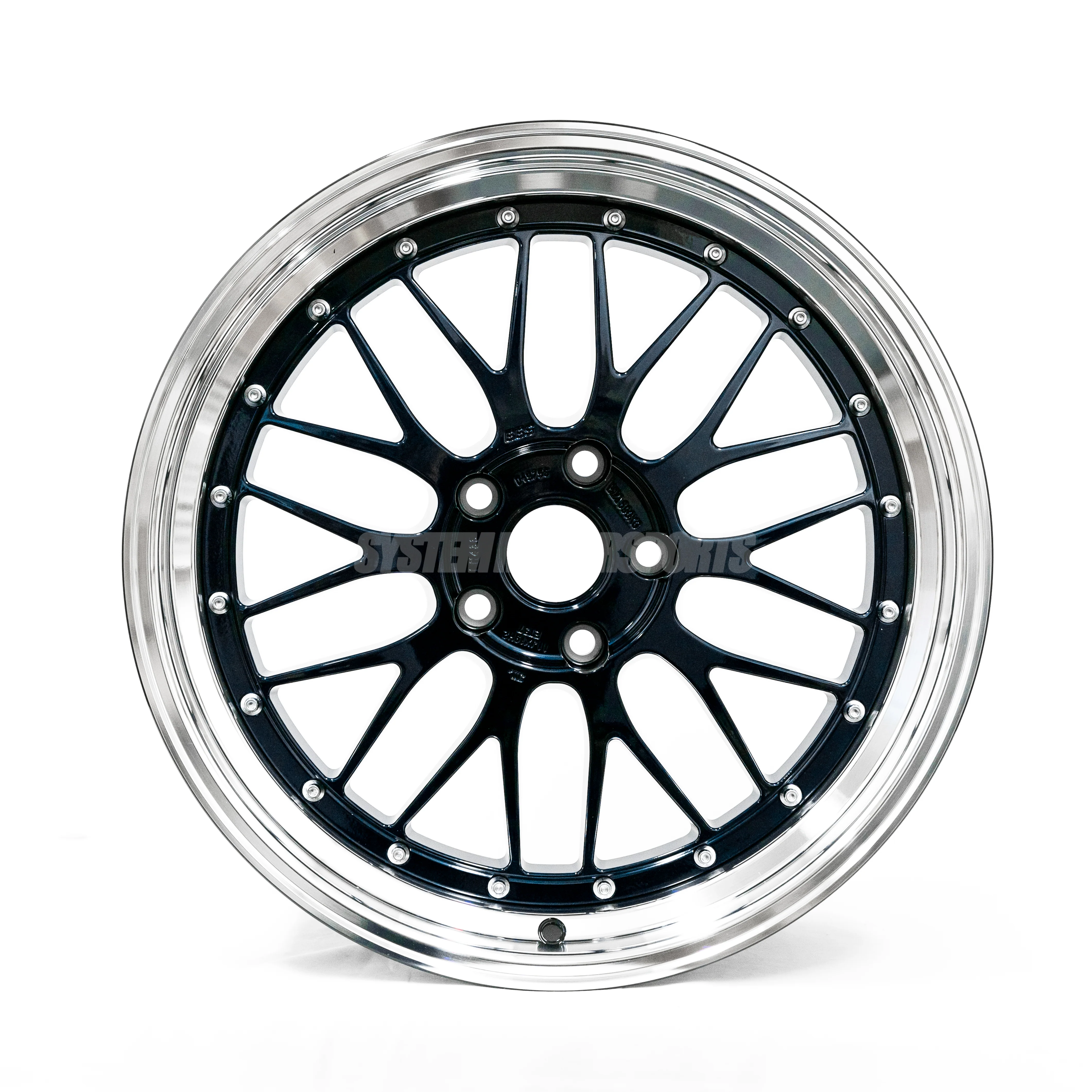 BBS LM - 19x9.5 +22 / 19x11 +37 / 5x120 - Navy Blue Pearl w/ Black Bright Diamond Cut Rim (F80 M3 / F82 M4 / F87 M2 Fitment) *Set of 4* - Image 9