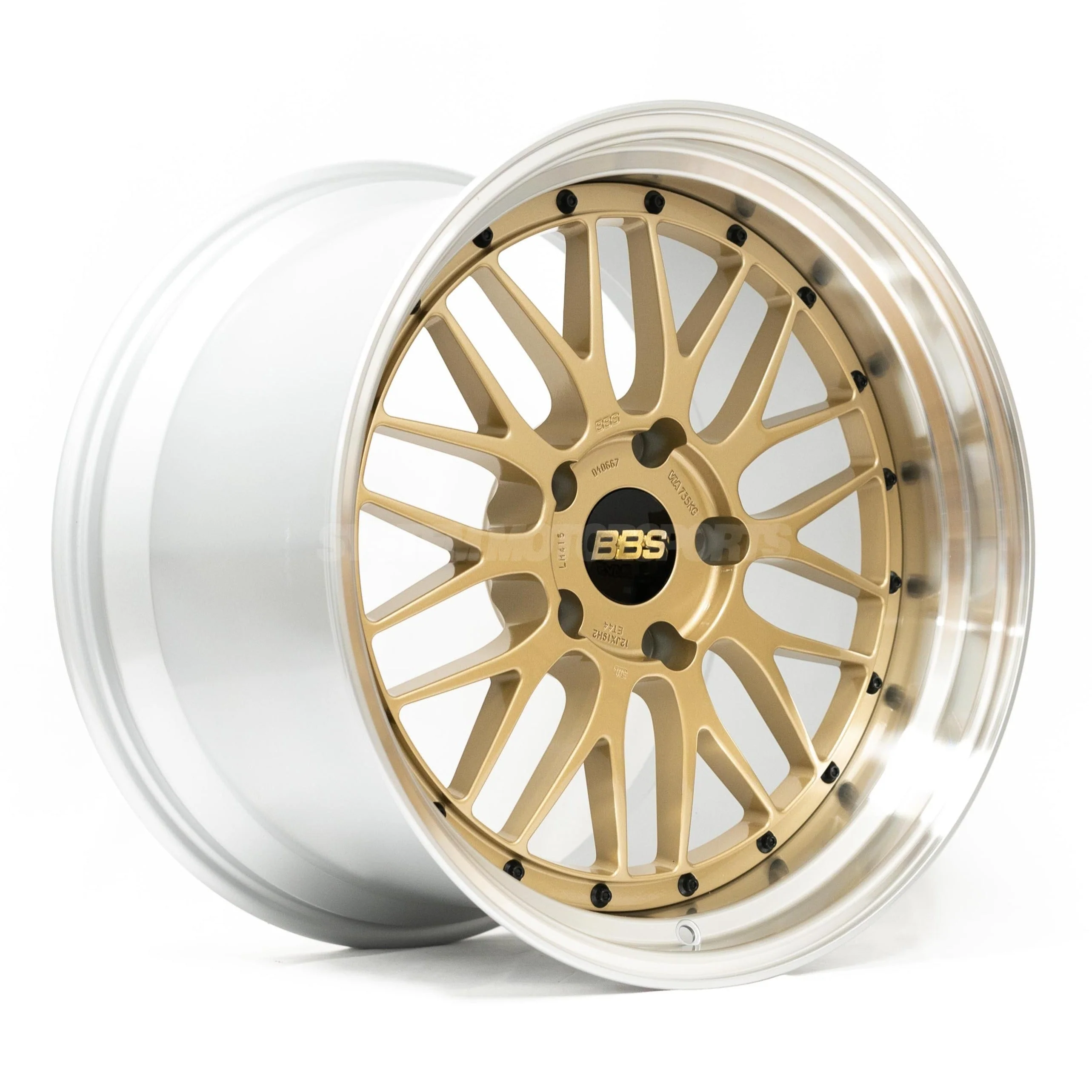 BBS LM - 19x9.5 +22 5x120, Gold w/ Diamond Cut Rim (LM434GPK)