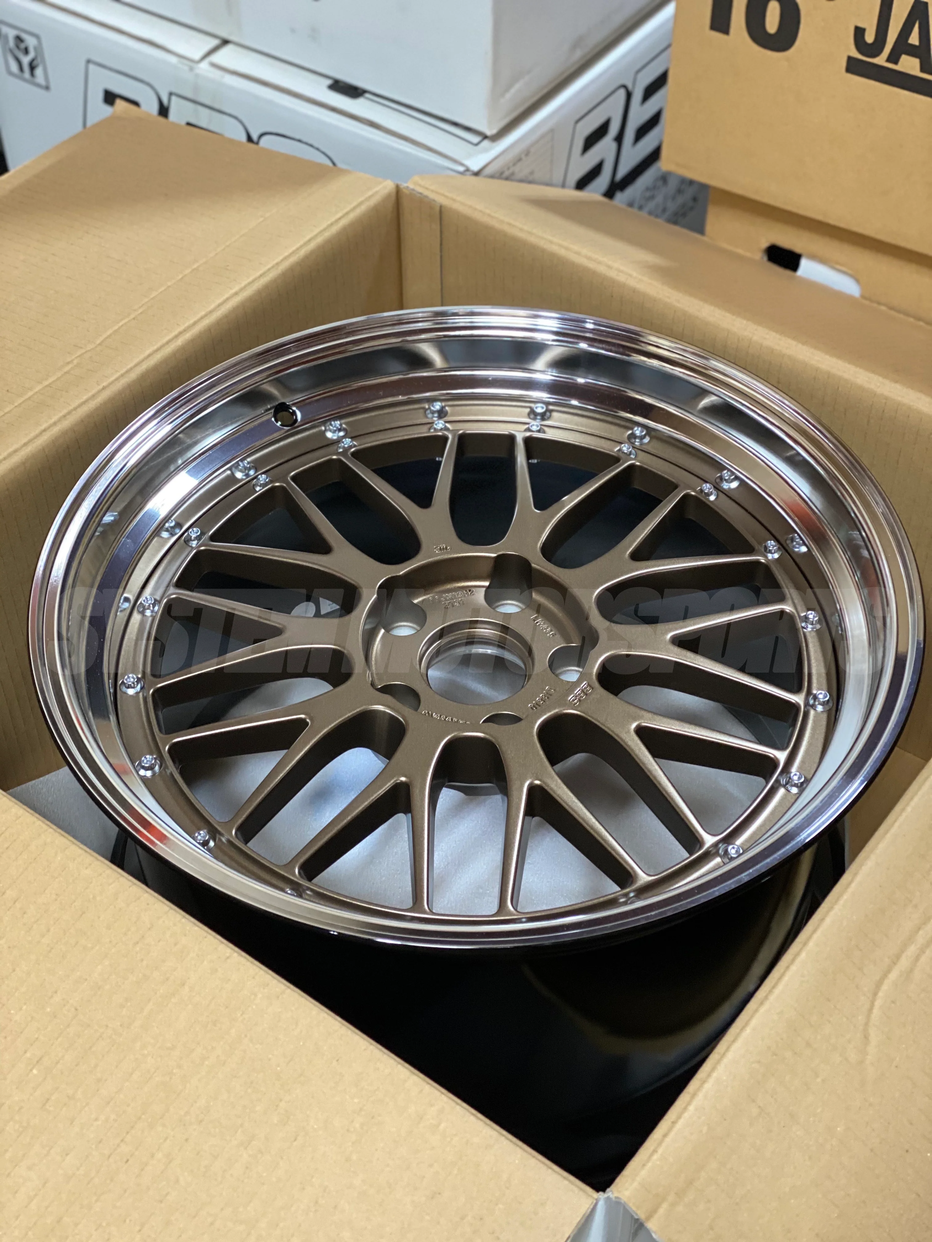 BBS LM - 20x10 / 20x11 / 5x112 - Bronze w/ Black Bright Diamond Cut Rim (G80 M3 / G82 M4 / G87 M2 Fitment) *Set of 4* - Image 2