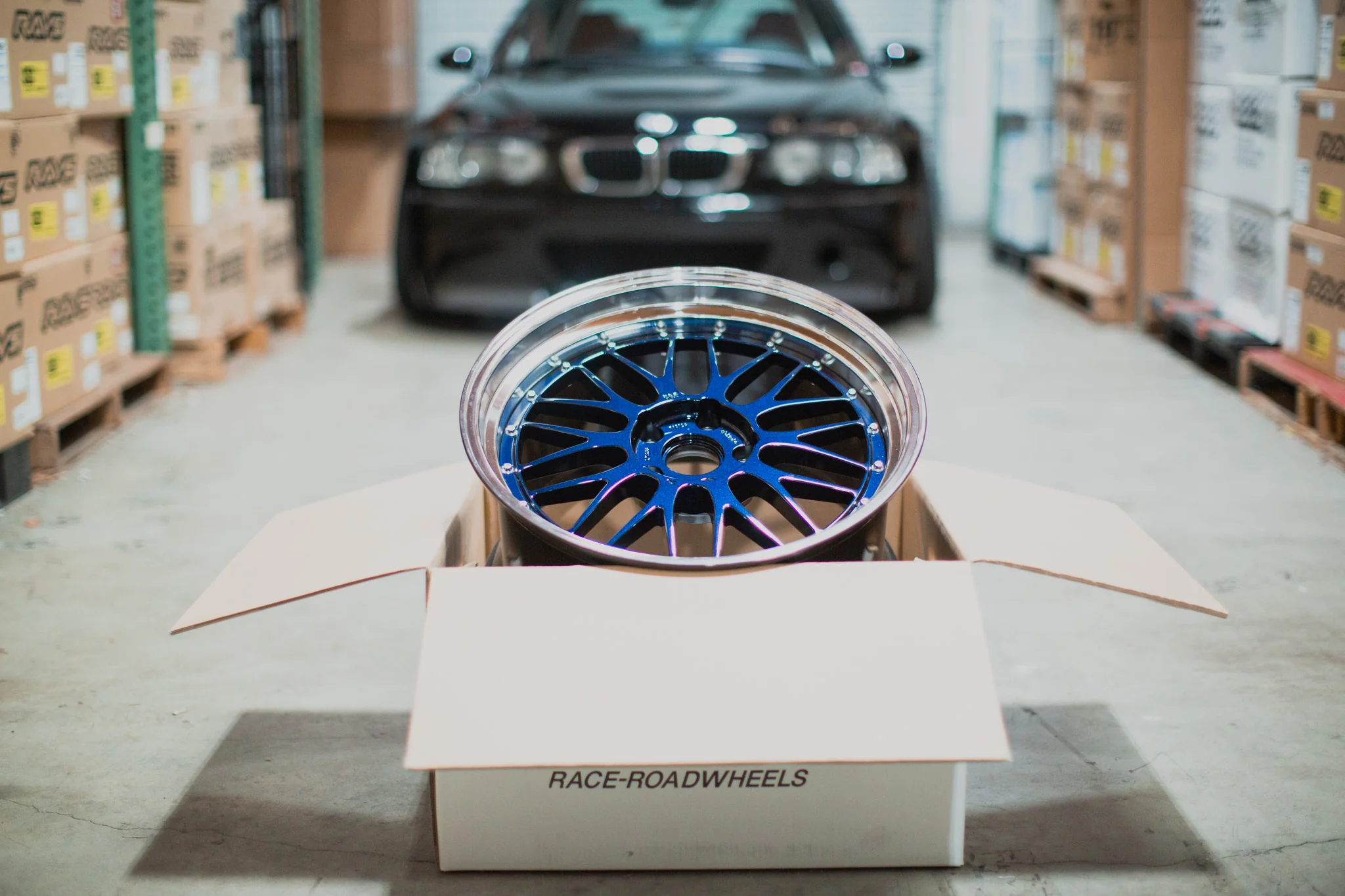 BBS LM - 20x10 / 20x11 / 5x112 - Navy Blue w/ Black Bright Diamond Cut Rim (G80 M3 / G82 M4 / G87 M2 Fitment) *Set of 4* - Image 6
