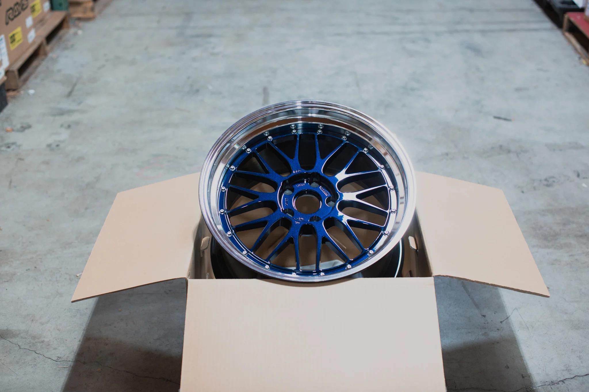 BBS LM - 20x10 / 20x11 / 5x112 - Navy Blue w/ Black Bright Diamond Cut Rim (G80 M3 / G82 M4 / G87 M2 Fitment) *Set of 4* - Image 7