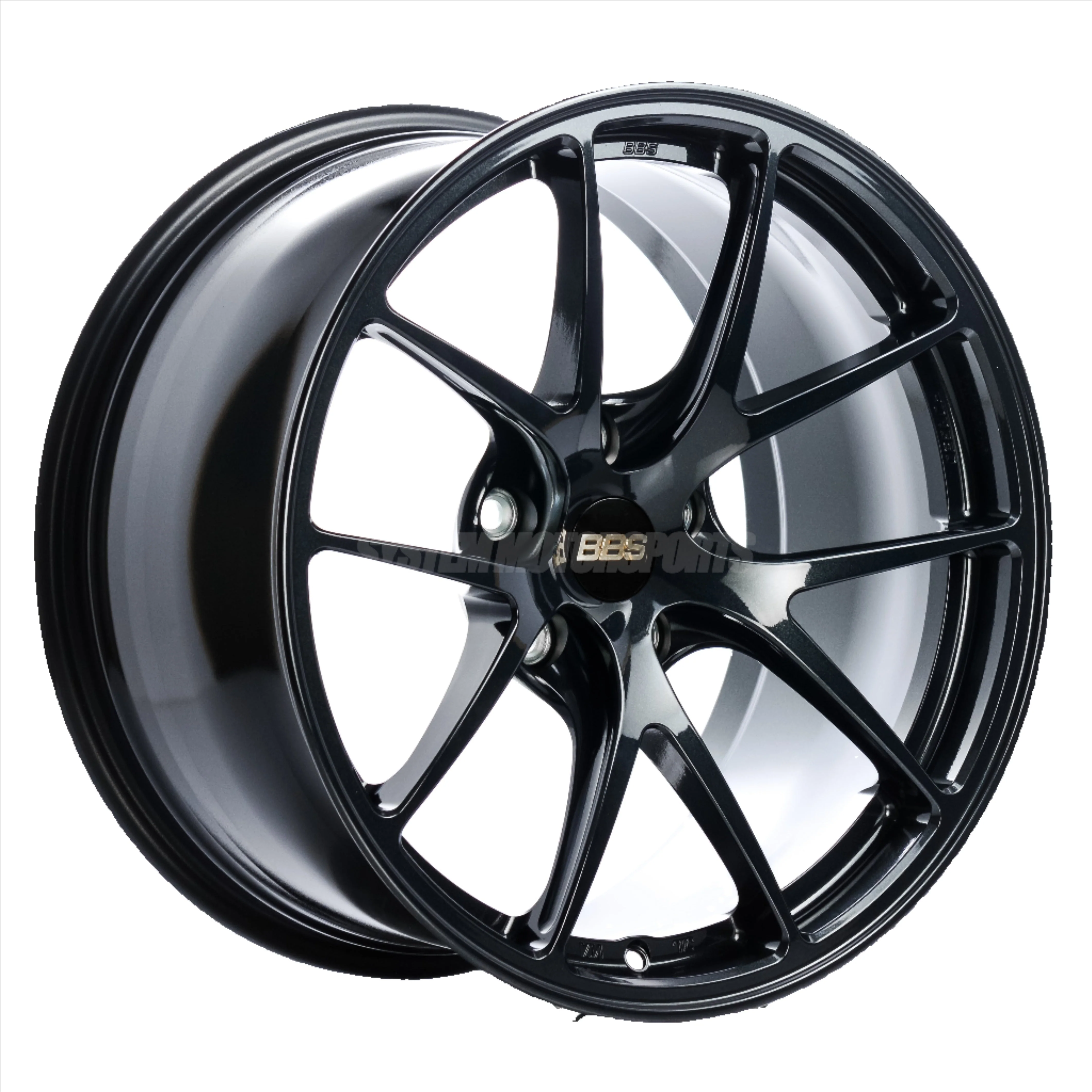 BBS RI-A - 18x10.5 +22 / 18x11 +37 / 5x120 - Black Blue (F80 M3 / F82 M4 / F87 M2 Fitment) *Set of 4*
