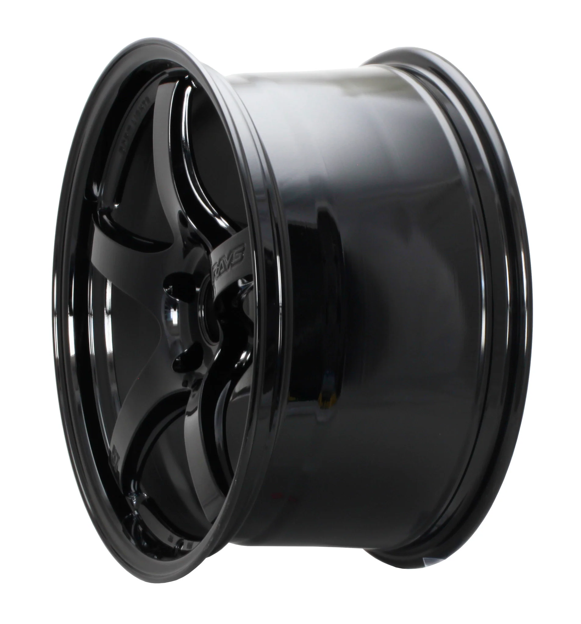 Gram Lights 57CR - 17x9 / +12 / 5x114.3 - Glossy Black *Set of 4* - Image 3