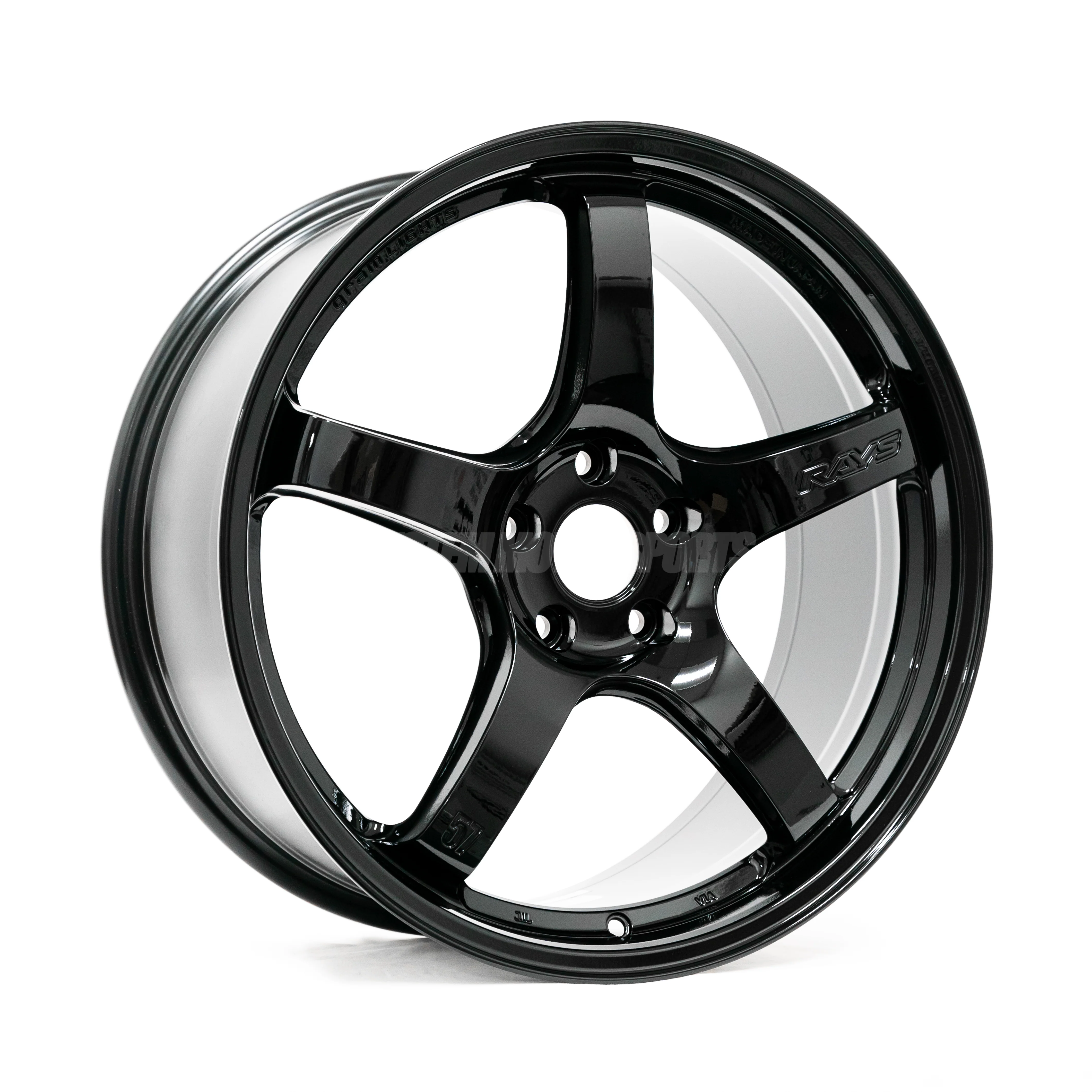 Gram Lights 57CR - 18x9.5 / +38 / 5x120 - Gloss Black *Set of 4* - Image 4