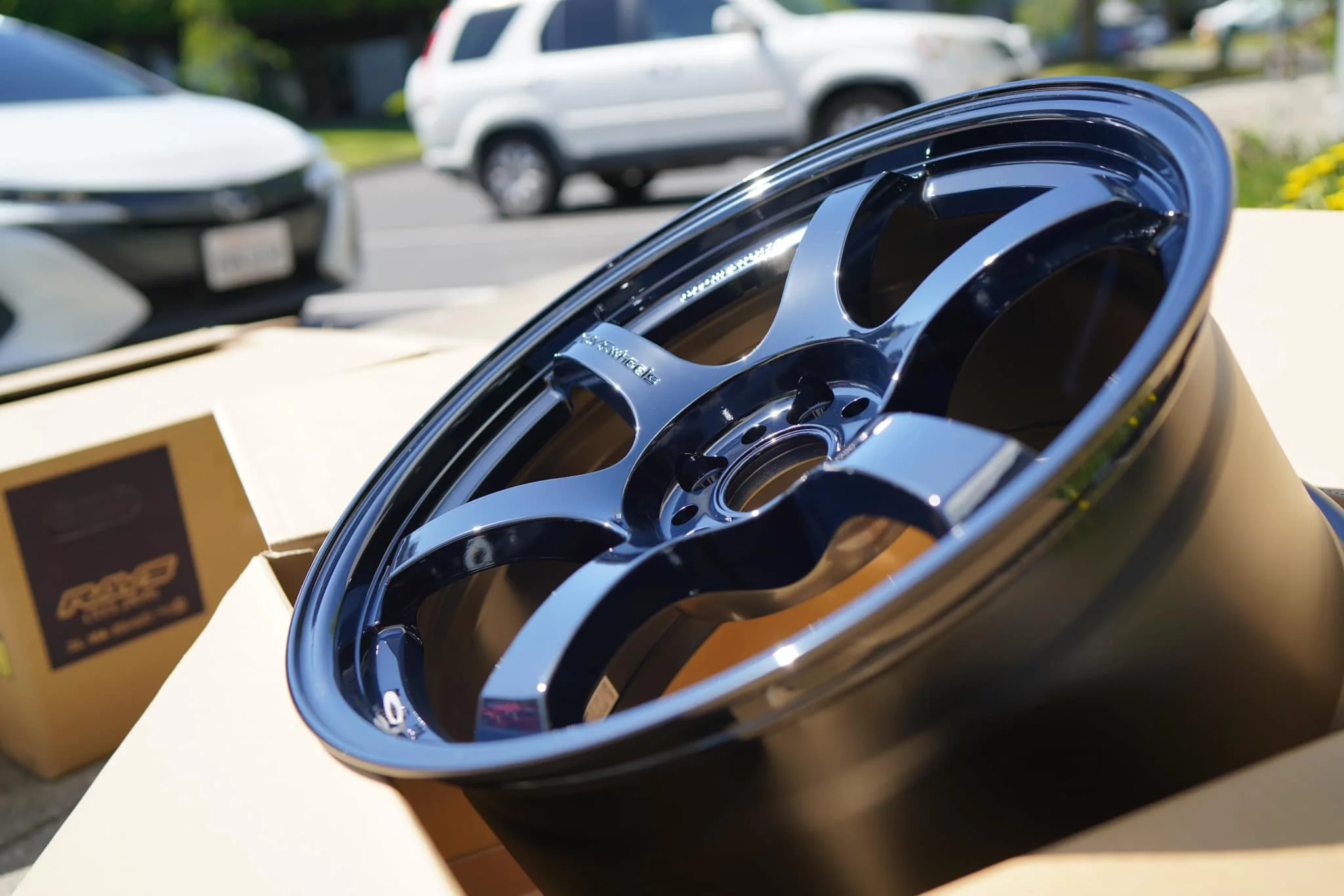 Gram Lights 57DR - 18x9.5 / +38 / 5x120 - Dark Blue Chrome *Set of 4* - Image 2