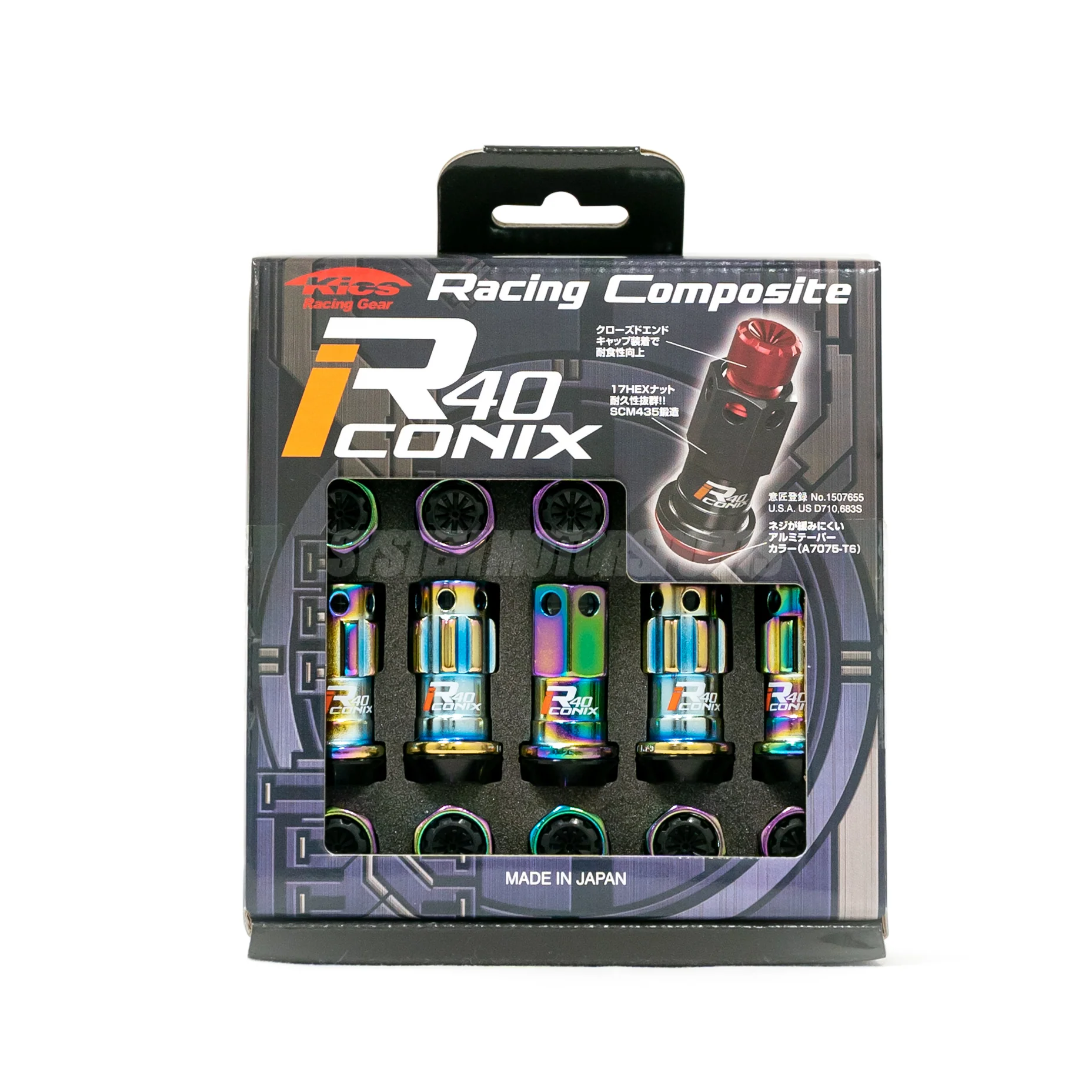Project Kics R40 Iconix Lug Nuts & Locks - M12 - Image 3