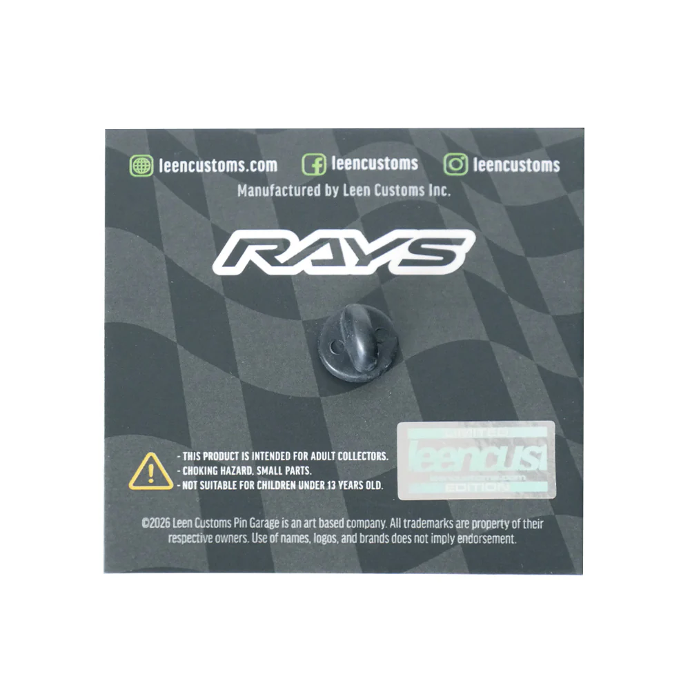 Rays Official x Leen Customs - TE37 30th Anniversary Pin Badge - Image 3