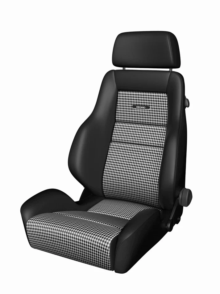 Recaro Classic LS - Black Leather / Pepita Fabric