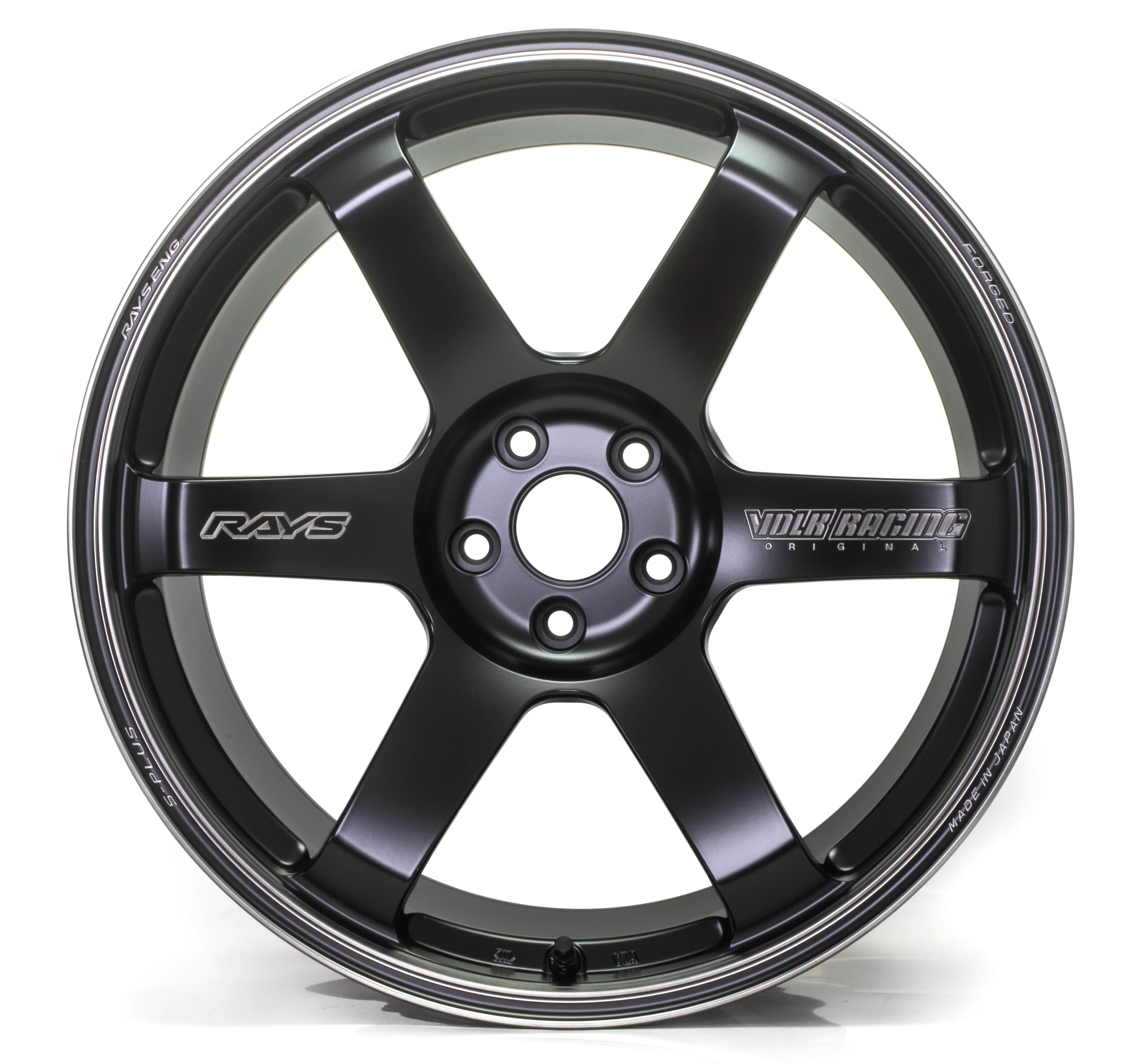 Volk Racing TE37 Saga S-Plus Black Shadow LTD - 18x9.5 / +45 / 5x120 - Matte Translucent Black *Set of 4* - Image 2