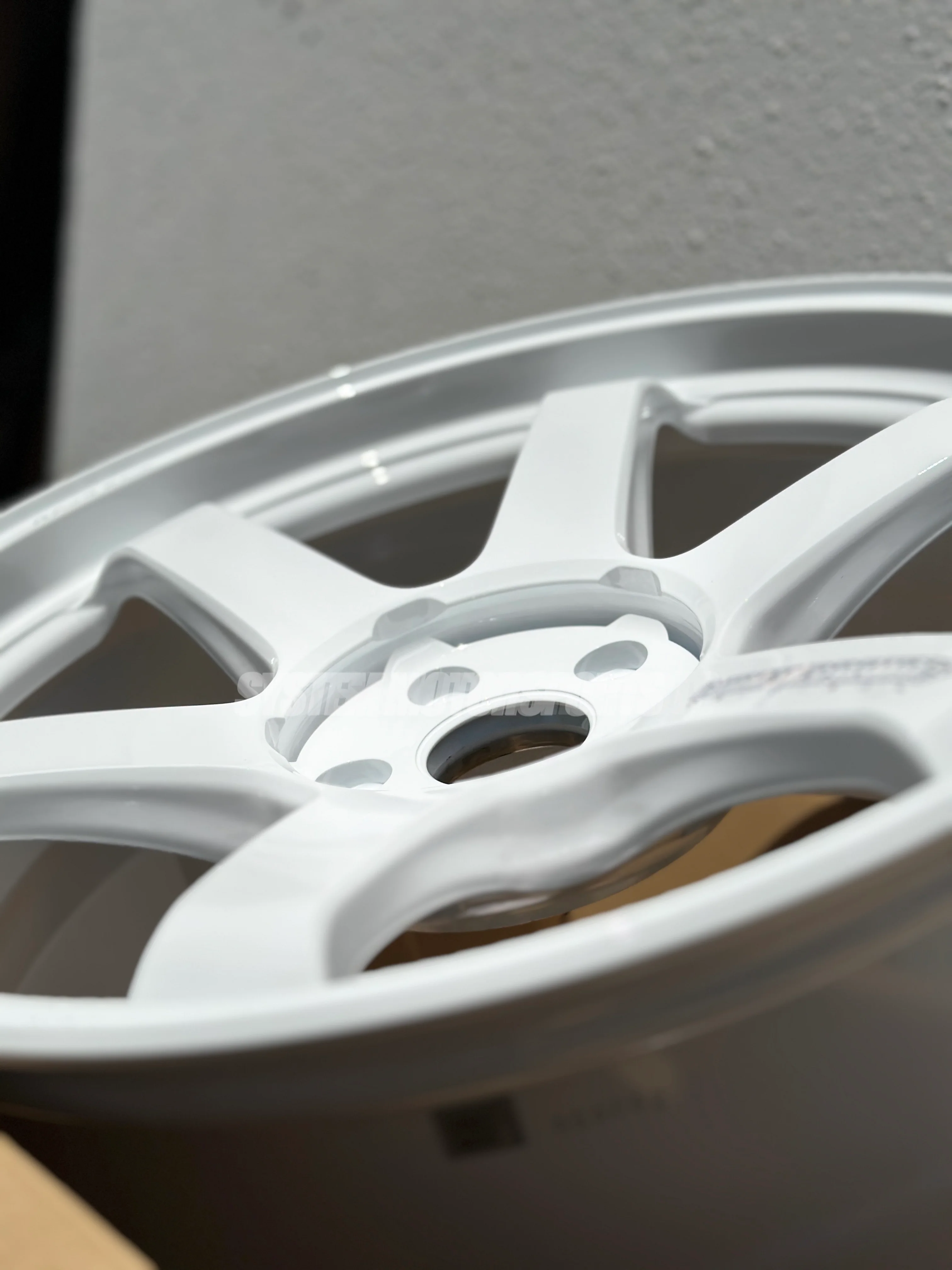 Volk Racing TE37 Ultra M-Spec - 19x9.5 / +28 / 5x114.3 - Dash White (Tesla Model 3/Y Fitment) *SET OF 4* - Image 6
