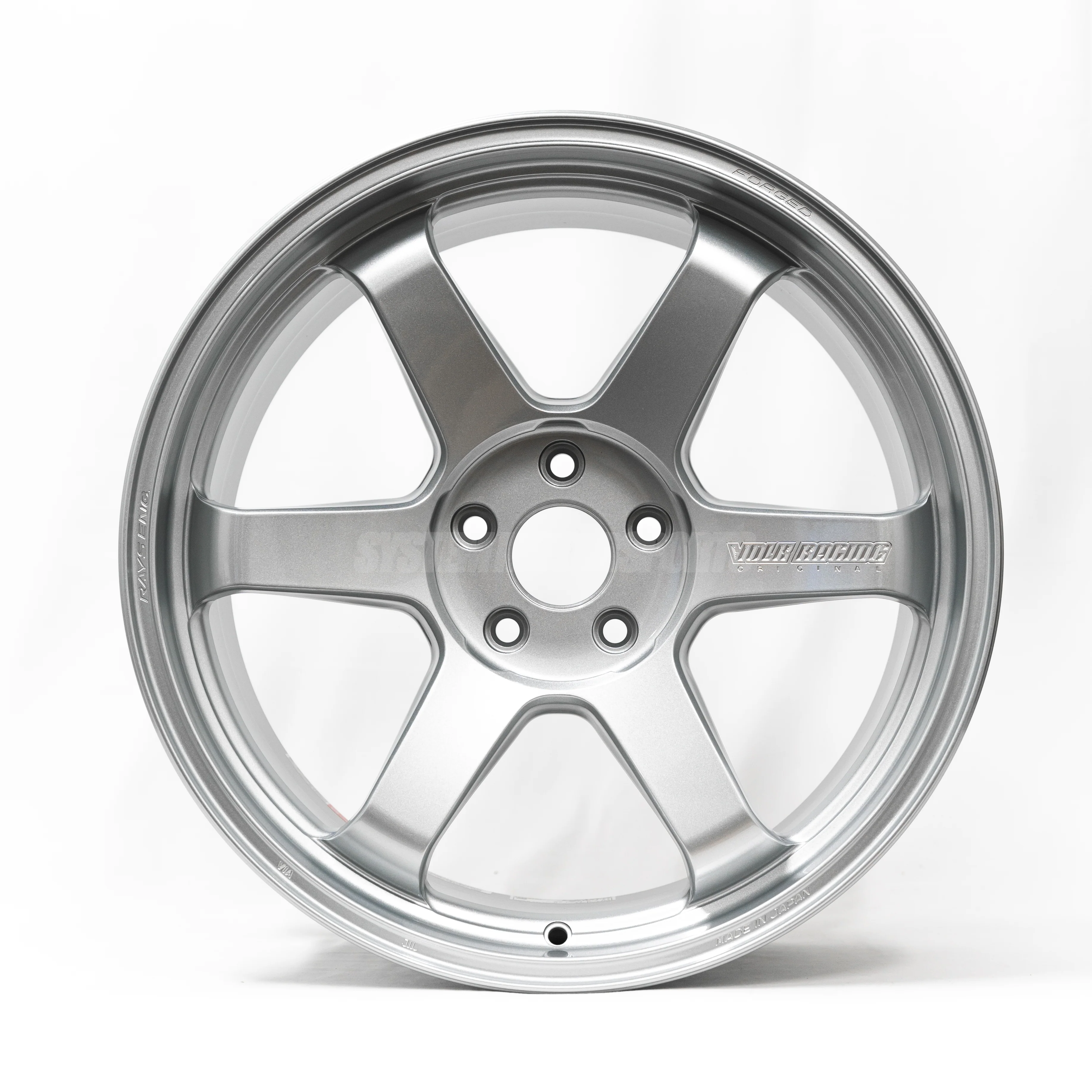 Volk Racing TE37 Ultra M-Spec - 19x9.5 / +28 / 5x114.3 - Diamond Silver (Tesla Model 3/Y Fitment) *SET OF 4* - Image 4