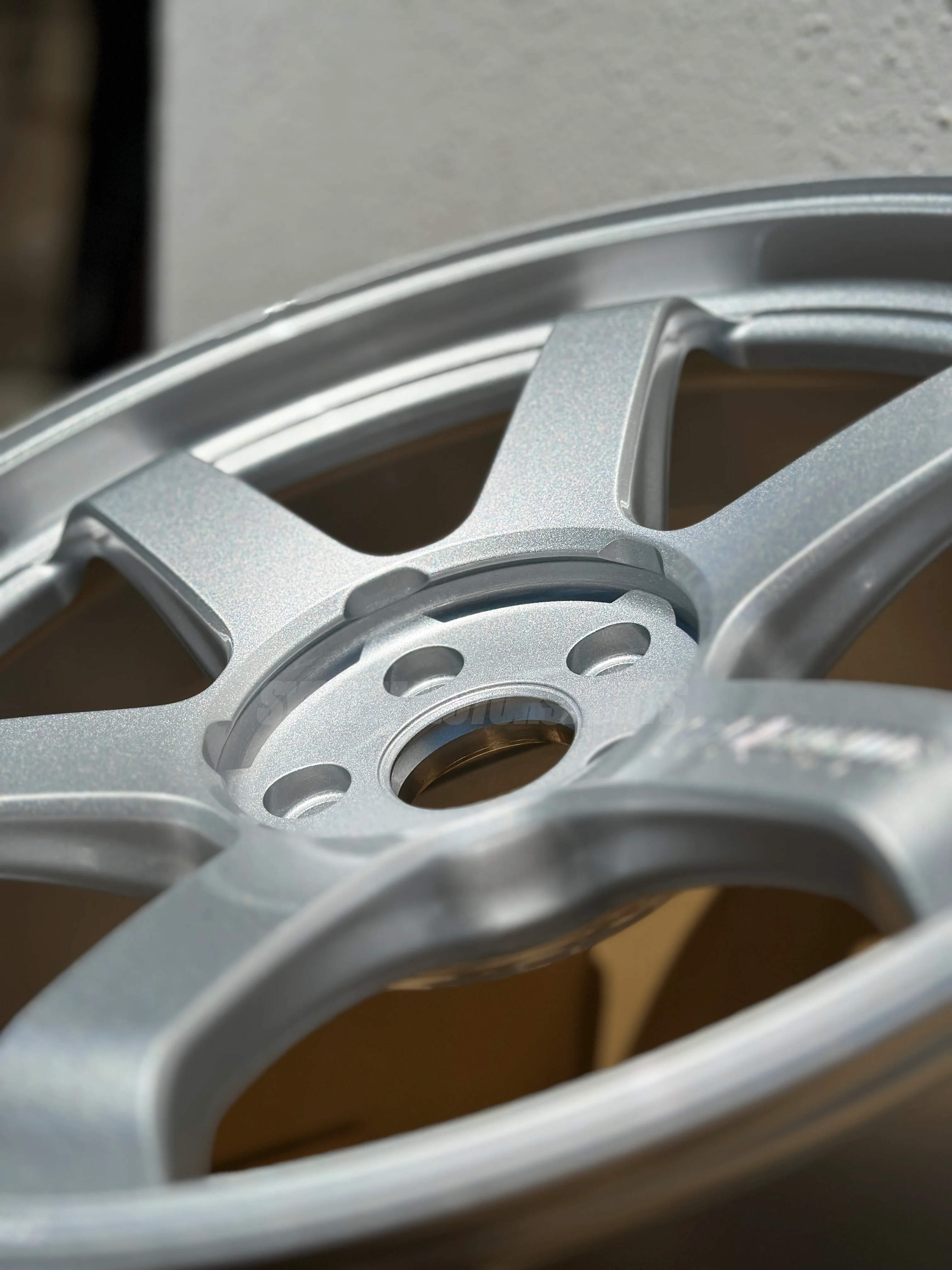 Volk Racing TE37 Ultra M-Spec - 19x9.5 / +28 / 5x114.3 - Diamond Silver (Tesla Model 3/Y Fitment) *SET OF 4* - Image 8