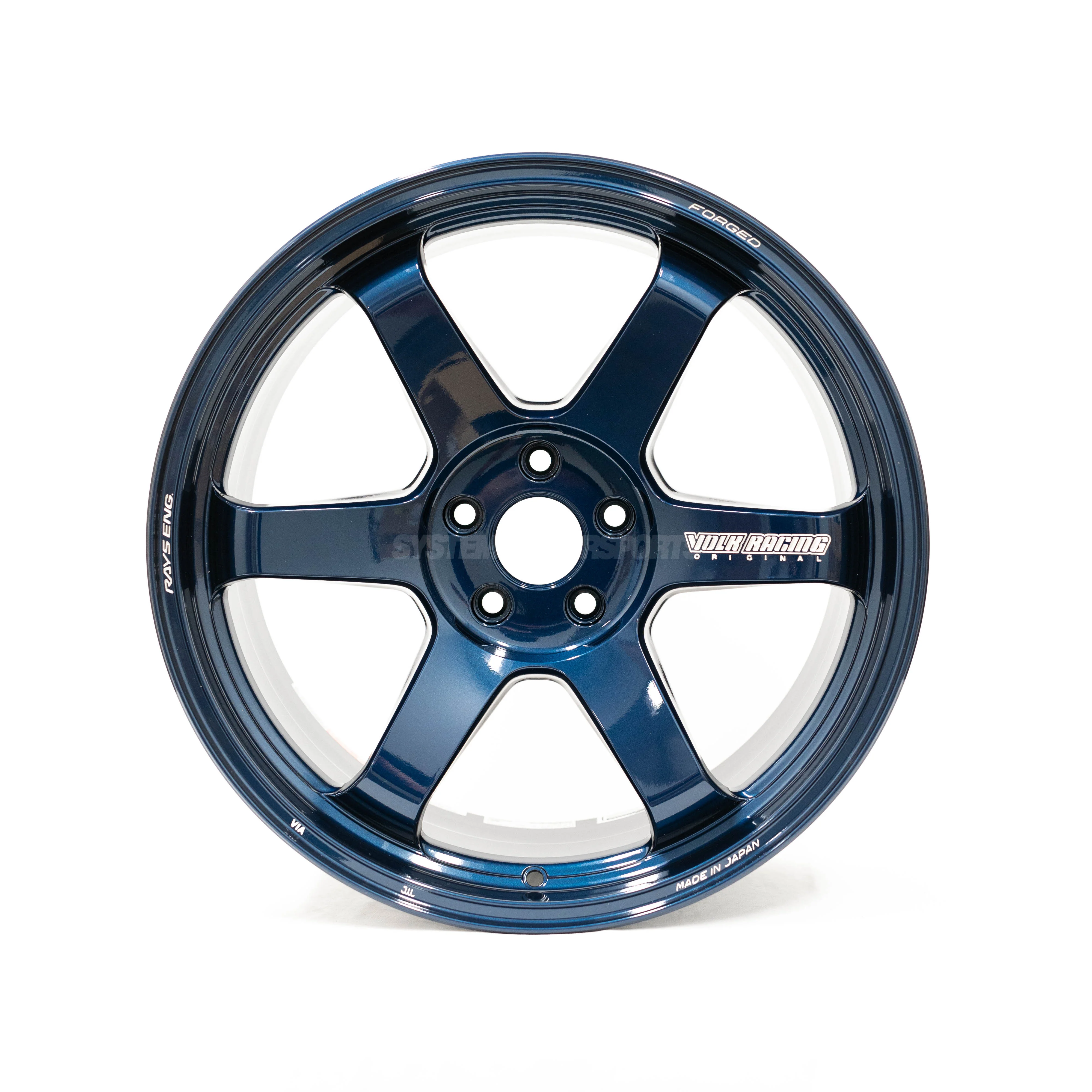 Volk Racing TE37 Ultra M-Spec - 19x9.5 / +28 / 5x114.3 - Mag Blue (Tesla Model 3/Y Fitment) *SET OF 4* - Image 4