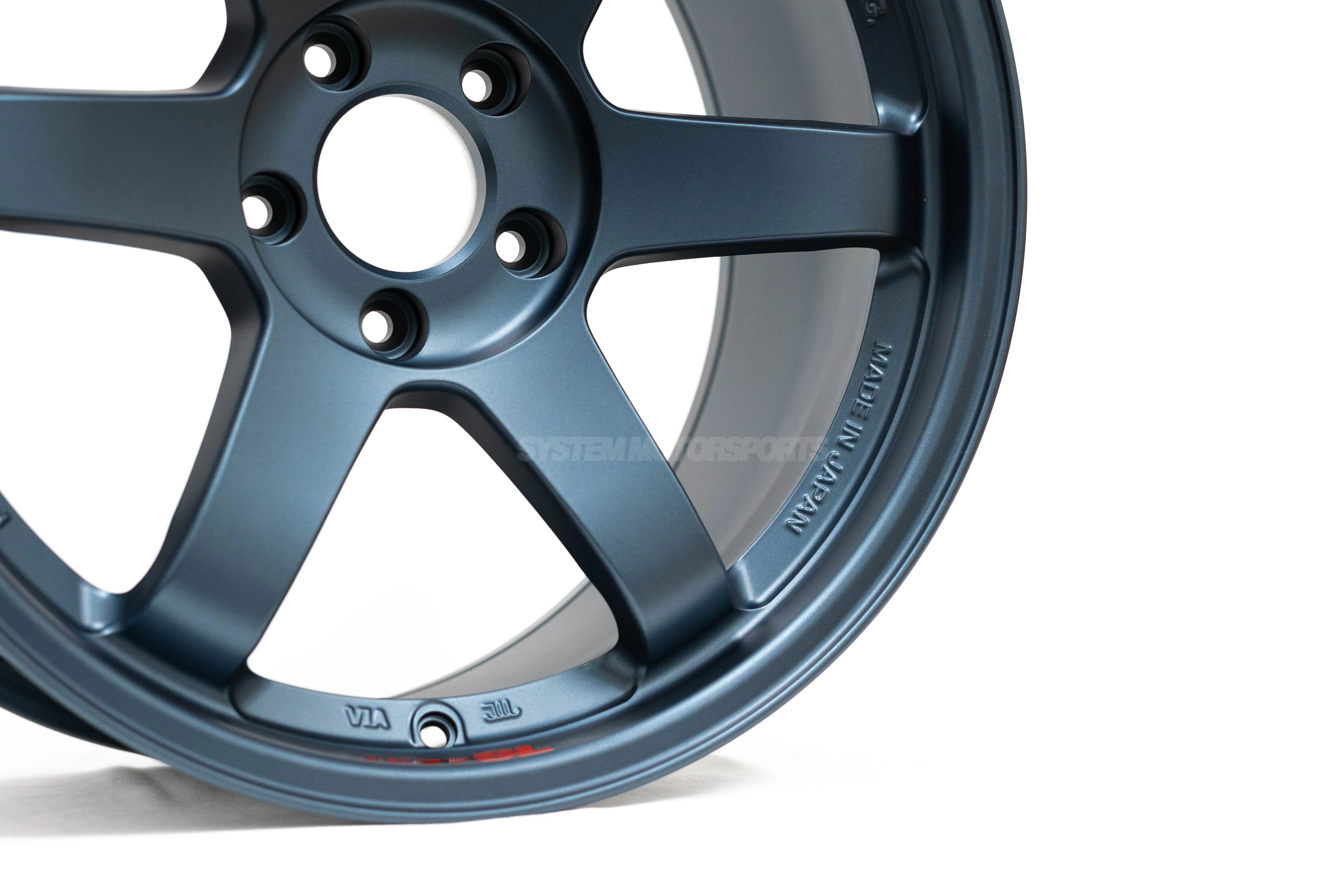 Volk Racing TE37SL - 18x10.5 / +15 / 5x114.3 - Matte Blue Gunmetal *Set of 4* - Image 6