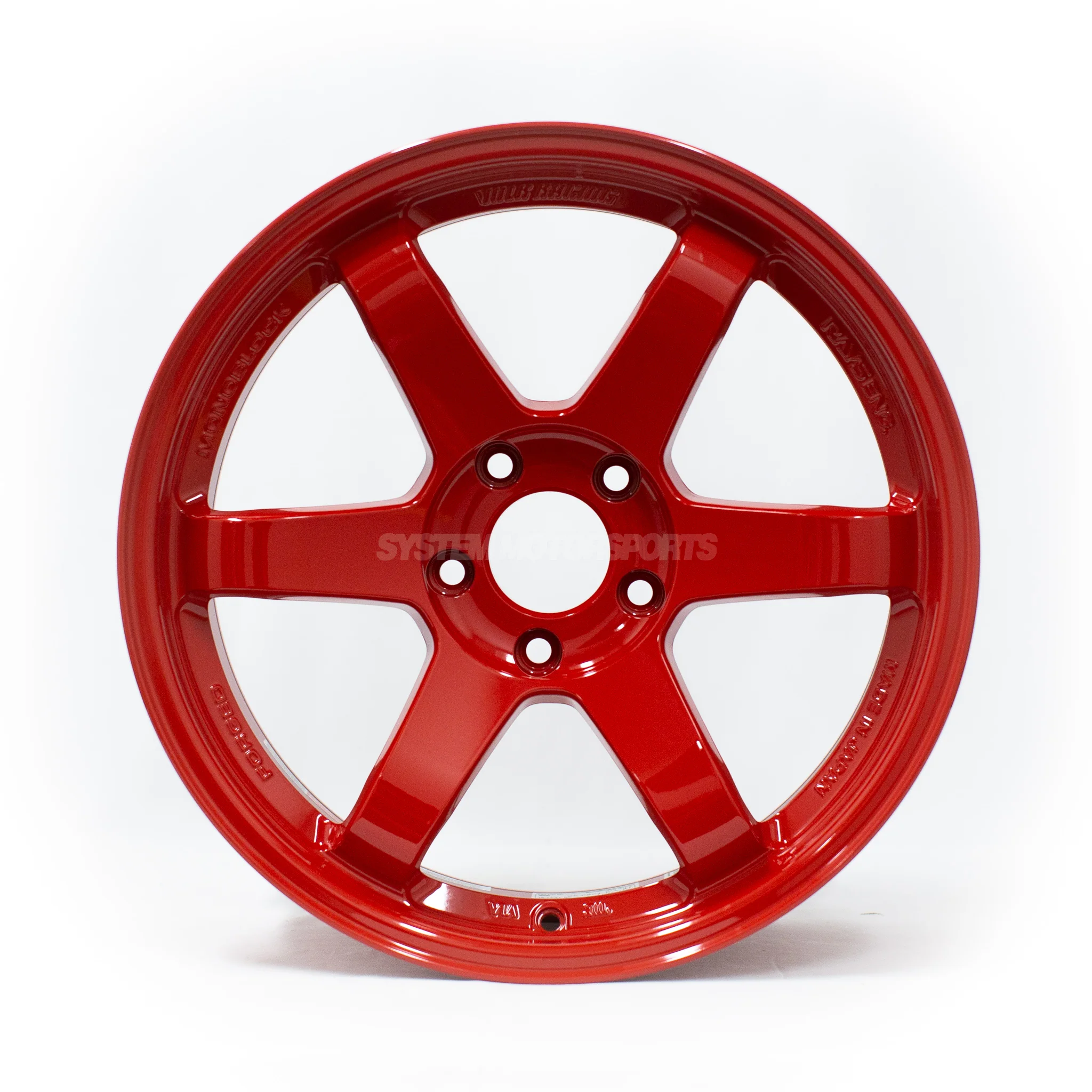 Volk Racing TE37SL - 18x9.5 / +38 / 5x120 - Red *Set of 4* - Image 3