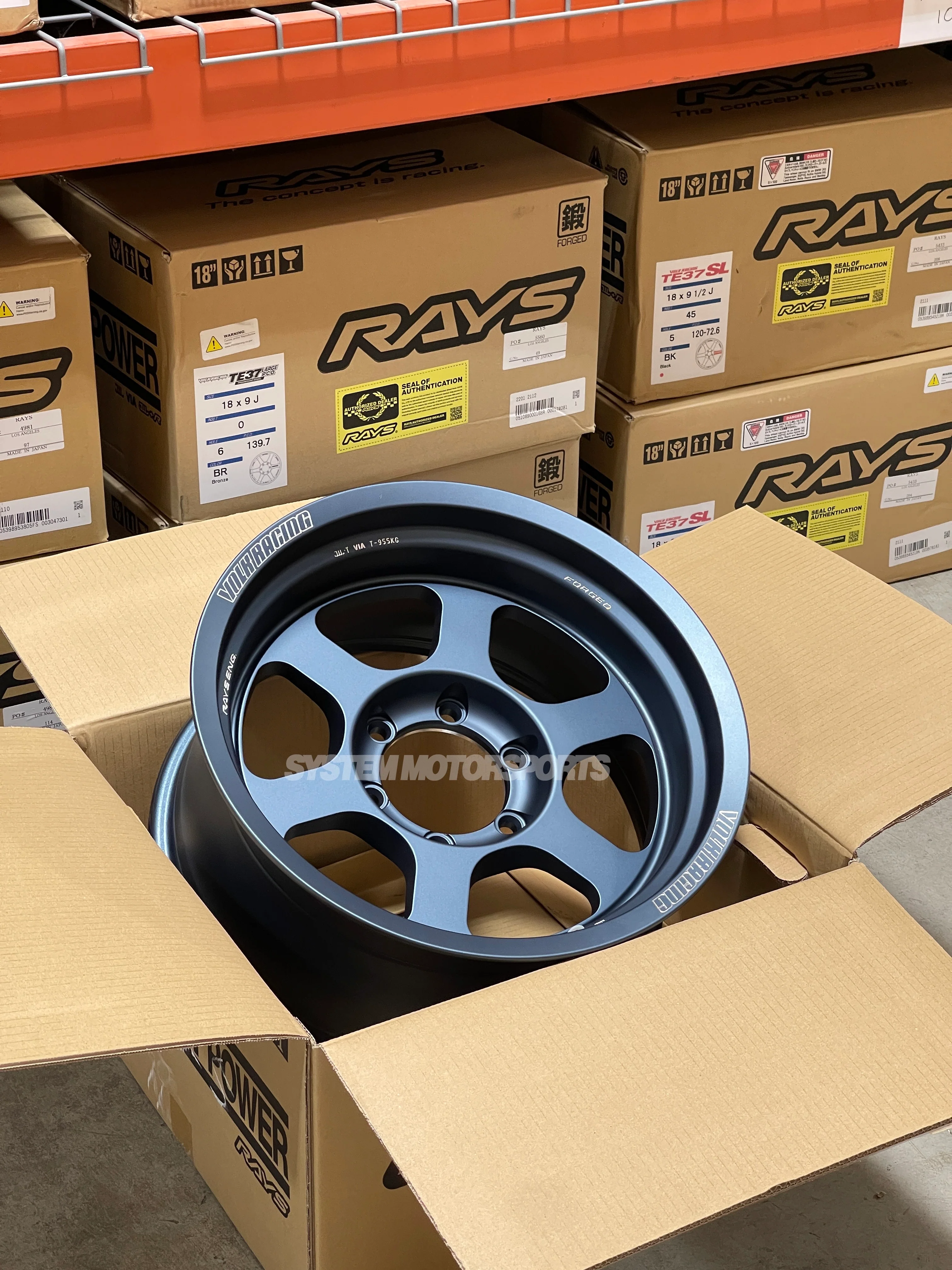 Volk Racing TE37XT M-Spec - 17x8.5 / -10 / 6x139.7 - Matte Blue Gunmetal *Set of 4* - Image 9